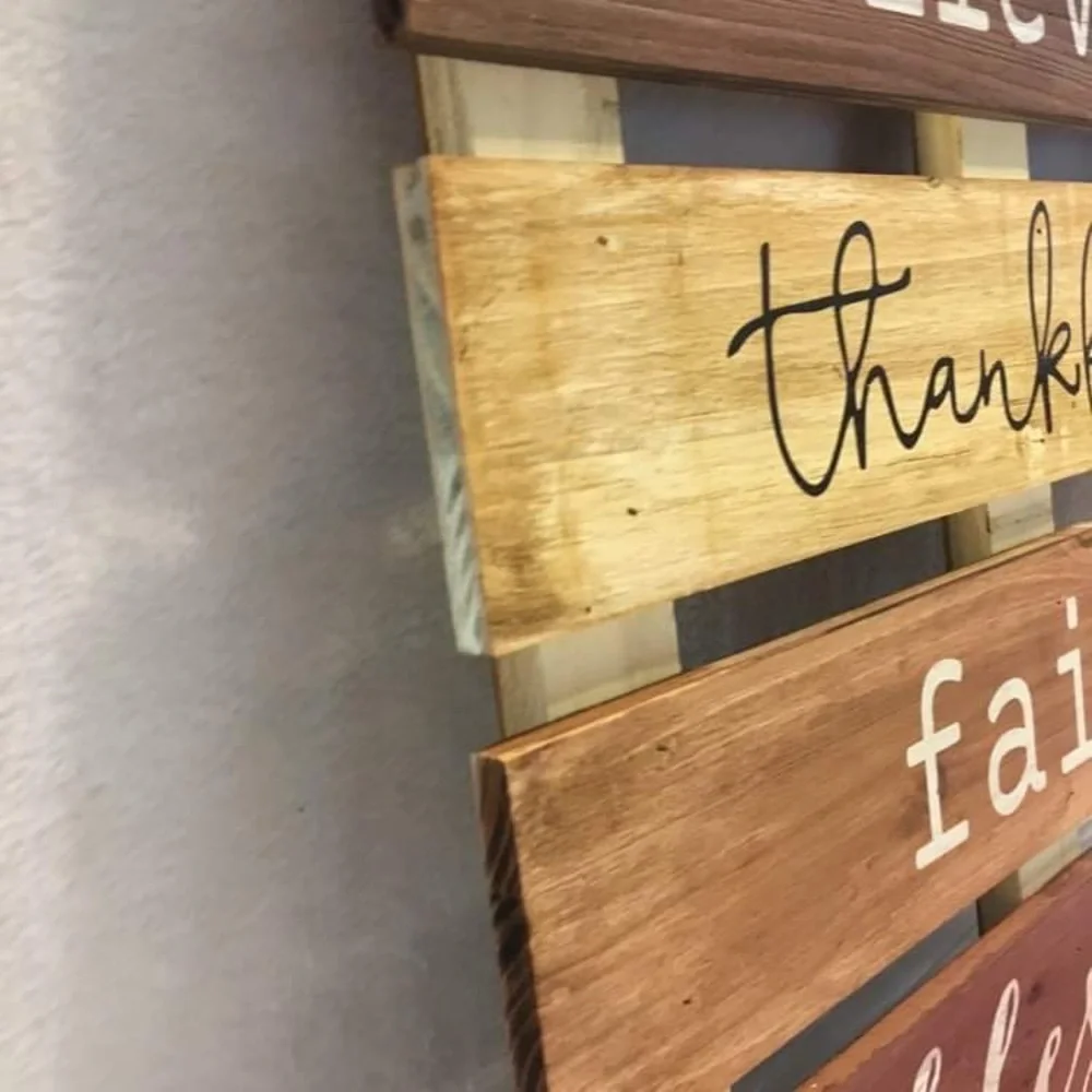 Chiaravita Wood Pallet Wall Art farmhouse Primitive Inspirational Sign‎ wall art